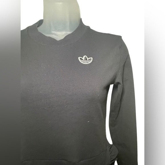 Adidas Women’s Long Sleeve Crew Neck Ruffle Dress Size XS - Picture 5 of 8